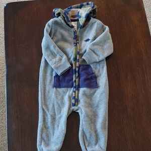 Carter's fleece zip up jumpsuit